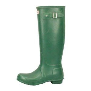 Hunter Original Green Rubber Waterproof Tall Outdoor Rainboots Size M 7 L 8